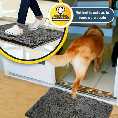 Tapis absorbant et antidérapant pour chiens